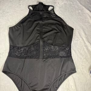 Lacy Black body suit size XXL
